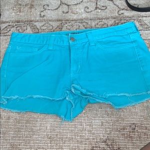 J brand light blue cut offs